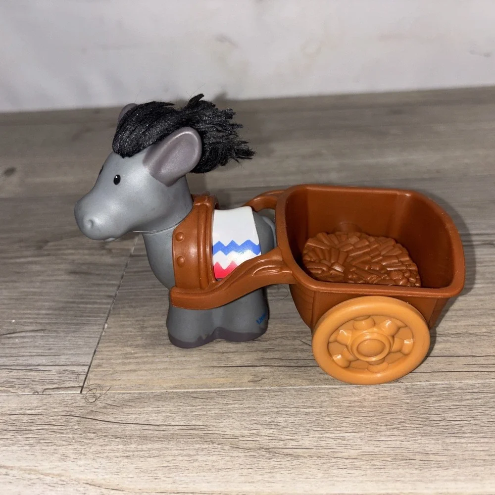 Fisher Price Little People Nativity Donkey And Cart Replacement Scene